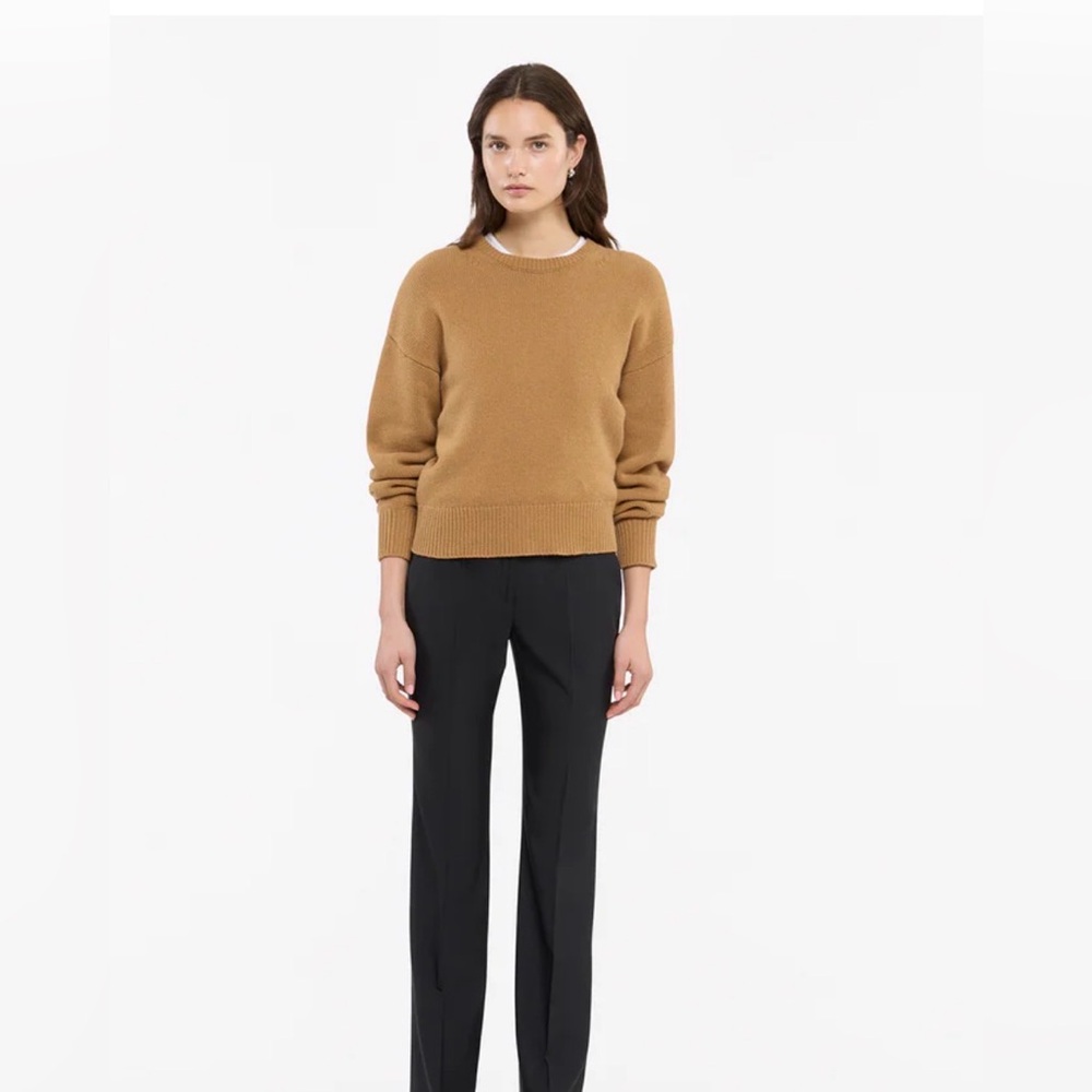 🌀 Another 🌀Tomorrow CASHMERE KNIT  SWEATSHIRT color camel XS